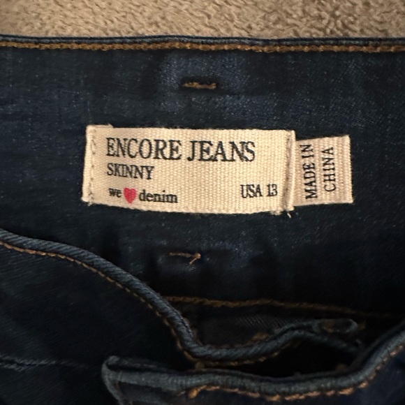 ENCORE skinny jeans. Size 13. NWT - Picture 5 of 9